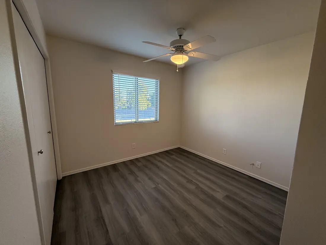 Bedroom with double closet