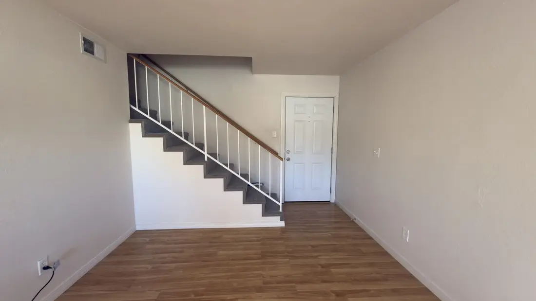 Living room and staircase